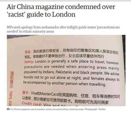 Common Sense and Air China Don't Mix in London